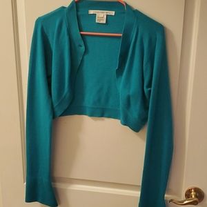 Cashmere crop shrug sweater